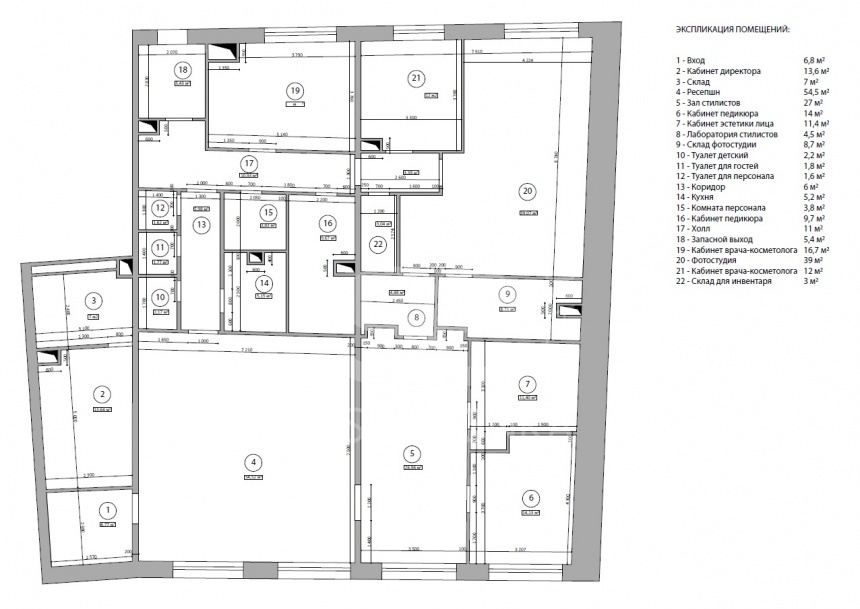 Аренда помещения свободного назначения, площадь 270 кв.м., 1 этаж, Соколово-Мещерская ул, 14, район Куркино