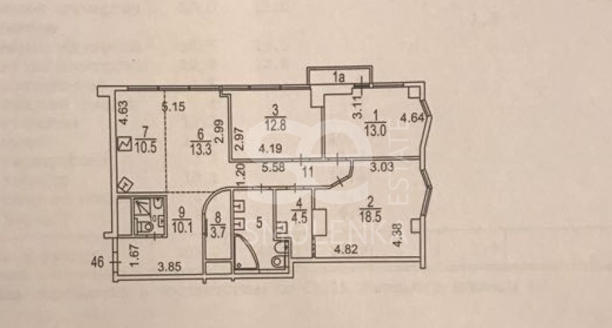 Продажа квартиры, площадь 109 кв.м., 3 этаж, ЖК Barkli Park, Советской Армии ул, 6