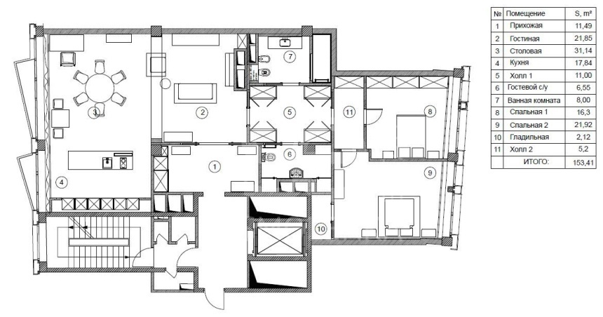 Продажа квартиры, площадь 151.9 кв.м., 5 этаж, ЖК Шоколад, Тетеринский пер, 18стр2