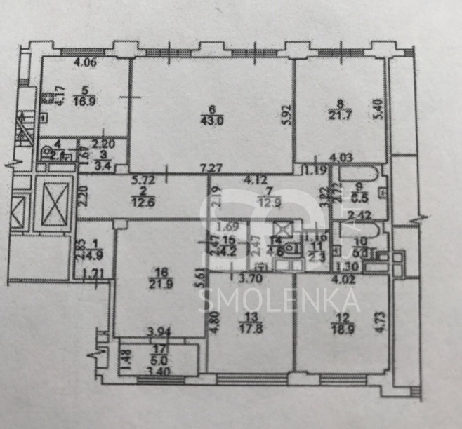 Продажа квартиры, площадь 198.8 кв.м., 4 этаж, ЖК Итальянский Квартал, Фадеева ул, 4A