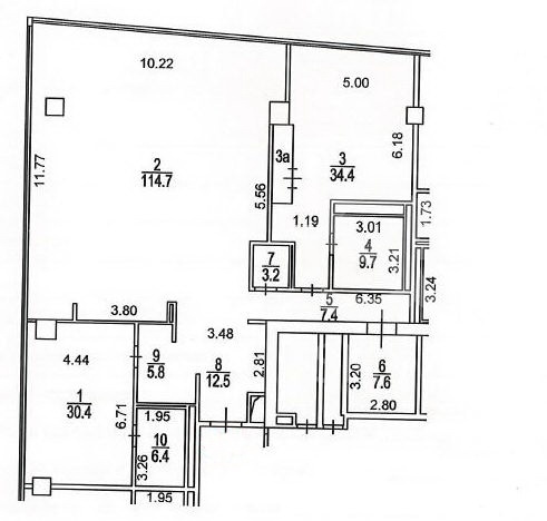 Продажа квартиры, площадь 235.7 кв.м., 58 этаж, ЖК Город Столиц, Пресненская наб, 8с1