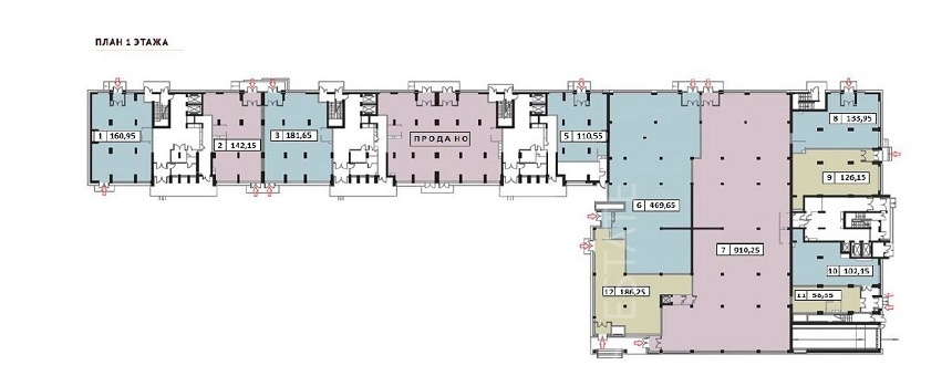 Продажа торговой площади, площадь 181.65 кв.м., 1 этаж, Вавилова ул, 27 корп. А, район Академический
