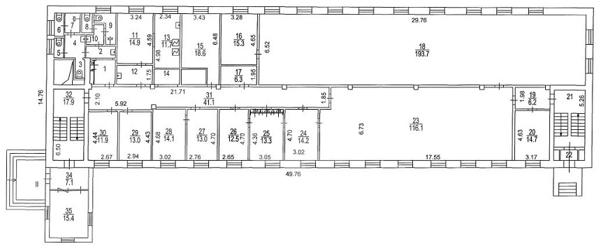 Аренда торговой площади, площадь 566.7 кв.м., 1 этаж, Фестивальная ул, 39А стр. 1, район Левобережный
