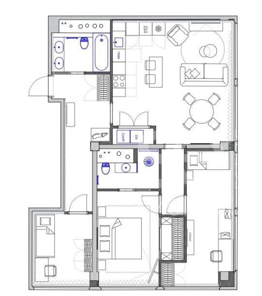 Продажа апартаментов, площадь 96 кв.м., 4 этаж, ЖК «Премиум-квартал JAZZ (Джаз)», Сущёвский Вал ул, 49