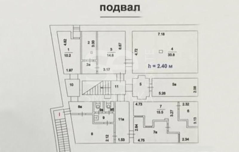 Продажа ОСЗ / особняка, площадь 734 кв.м., 1 этаж, Садовая-Сухаревская ул, 15с1, район Мещанский