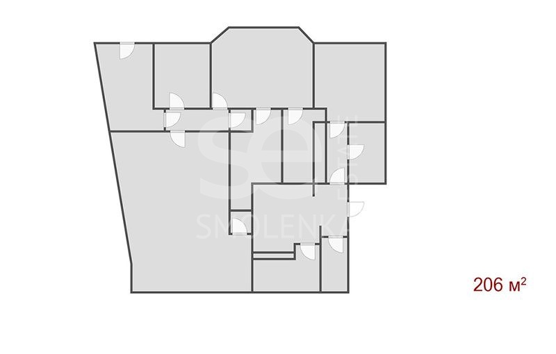Продажа квартиры, площадь 206 кв.м., 5 этаж, 7-й Ростовский пер, 15