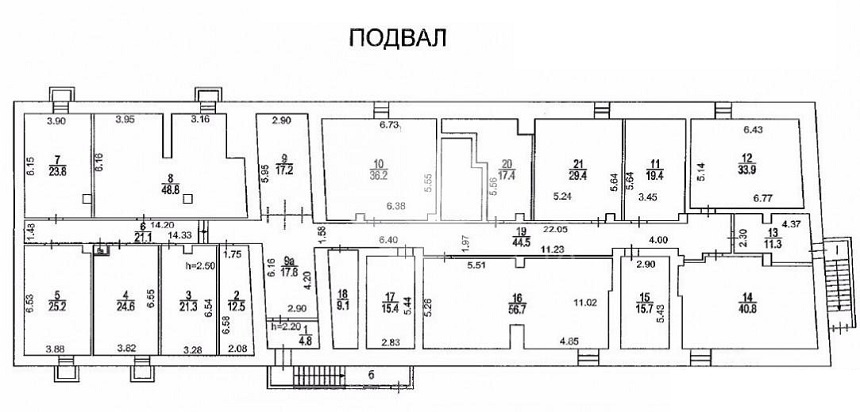 Аренда ОСЗ / особняка, площадь 2810 кв.м., -1 этаж, Переяславский пер, 4, район Мещанский