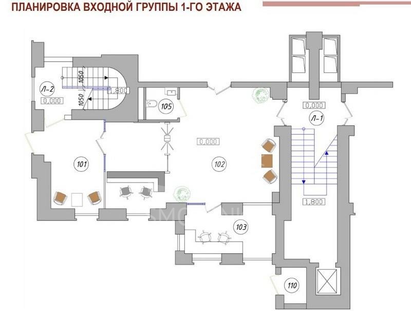 Аренда офиса, площадь 2232 кв.м., 1 этаж, Зоологическая ул, 1стр1, район Пресненский