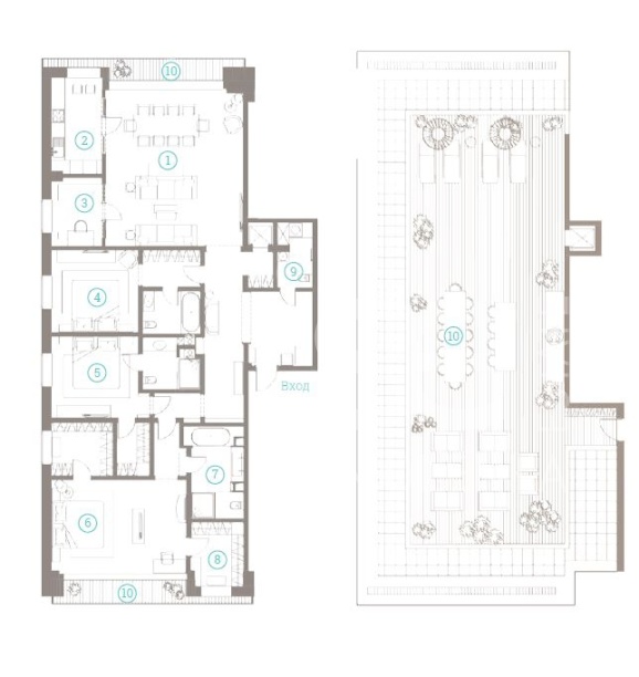 Продажа квартиры, площадь 560.82 кв.м., 7 этаж, ЖК Полянка / 44, Полянка Б. ул, 44/2