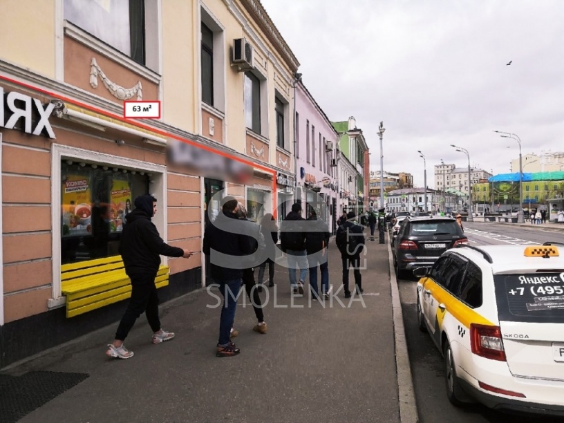 Аренда торговой площади, площадь 63 кв.м., 1 этаж, Большая Серпуховская ул, 8/7стр2, район Замоскворечье