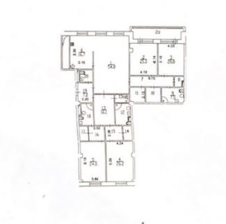Аренда квартиры, площадь 340 кв.м., 2 этаж, ЖК Парк Палас, Хилков пер, 1