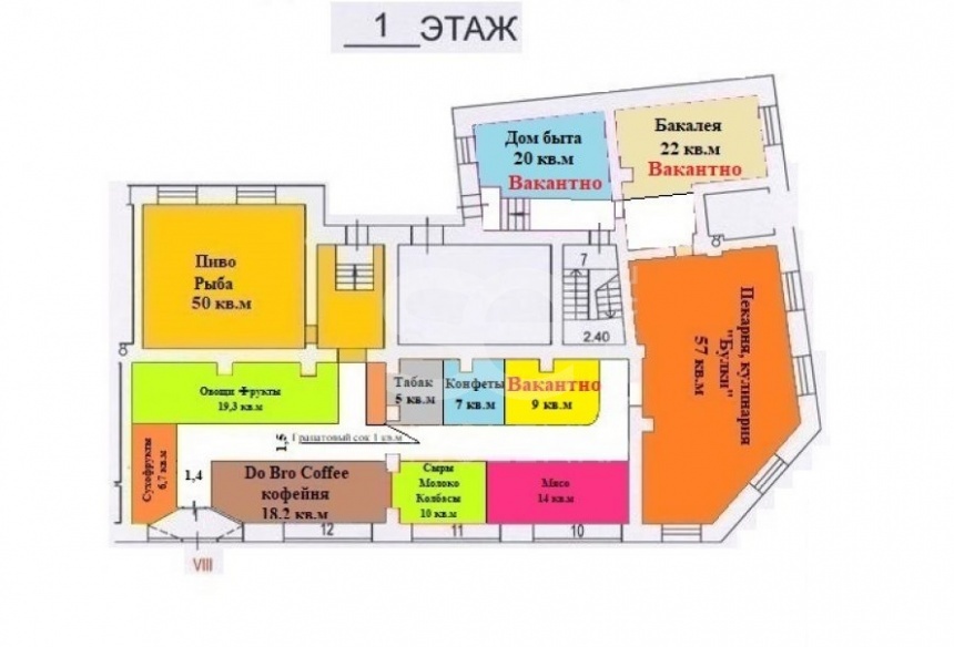 Аренда торговой площади, площадь 481.2 кв.м., 1 этаж, Маршала Василевского ул, 5к1, район Щукино