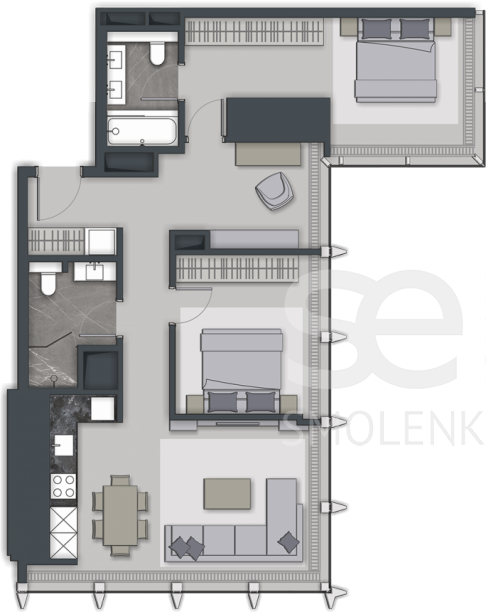 Аренда офиса, площадь 95 кв.м., 9 этаж, 1-й Красногвардейский проезд, 22стр1, район Пресненский