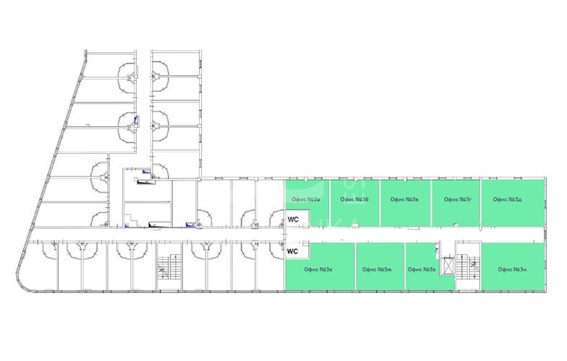 Аренда офиса, площадь 337.2 кв.м., 3 этаж, А-105 40-й километр, 3