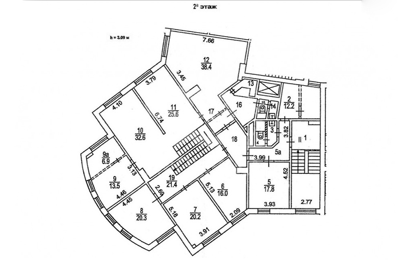 Аренда офиса, площадь 397 кв.м., 1 этаж, Новослободская ул, 11, район Тверской