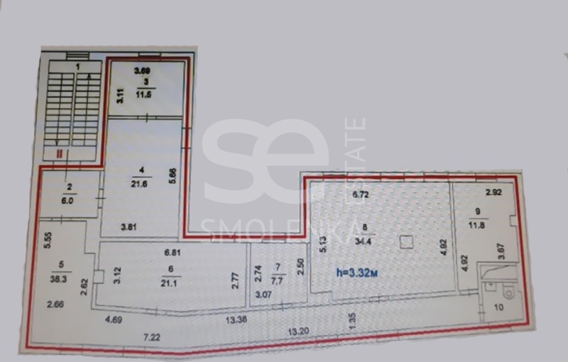Аренда офиса, площадь 113 кв.м., 2 этаж, Дмитровка Б. ул, 32 с1, район Тверской