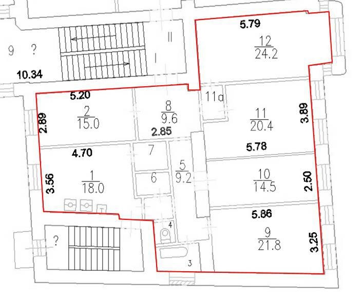 Аренда офиса, площадь 159.5 кв.м., 4 этаж, Садовая Б. ул, 10, район Пресненский