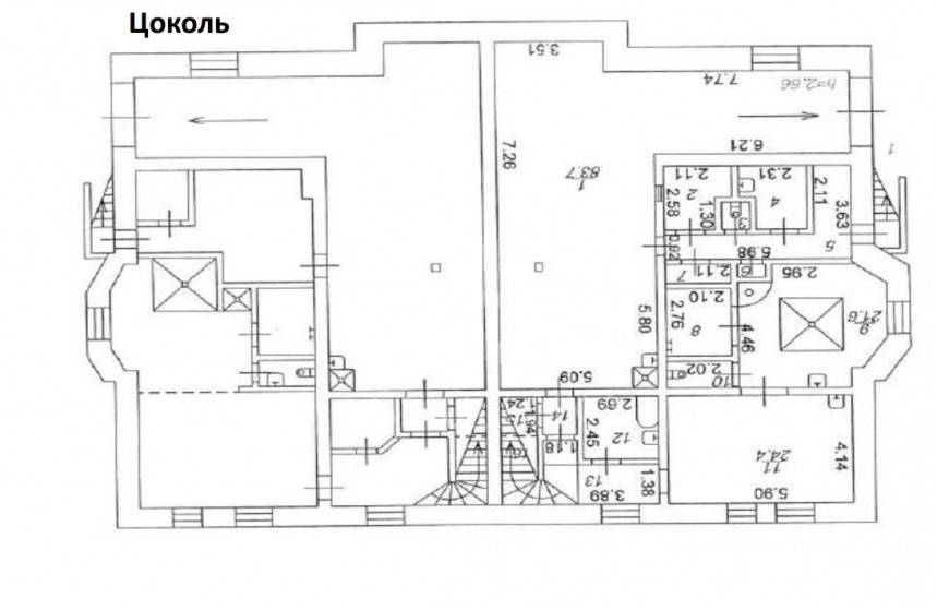 Продажа ОСЗ / особняка, площадь 1040 кв.м., 1 этаж, Татарская Б. ул, 30 с.2, район Замоскворечье, пл. уч. 14 сот