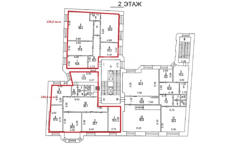 Аренда офиса, площадь 252 кв.м., 2 этаж, Благовещенский пер, 3 с1, район Тверской