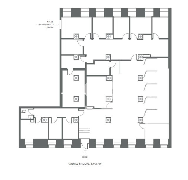 Аренда помещения свободного назначения, площадь 421.75 кв.м., 1 этаж, Тимура Фрунзе ул, 11к2, район Хамовники