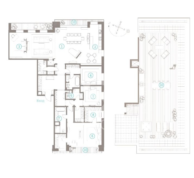 Продажа квартиры, площадь 560.82 кв.м., 7 этаж, ЖК Полянка / 44, Полянка Б. ул, 44/2
